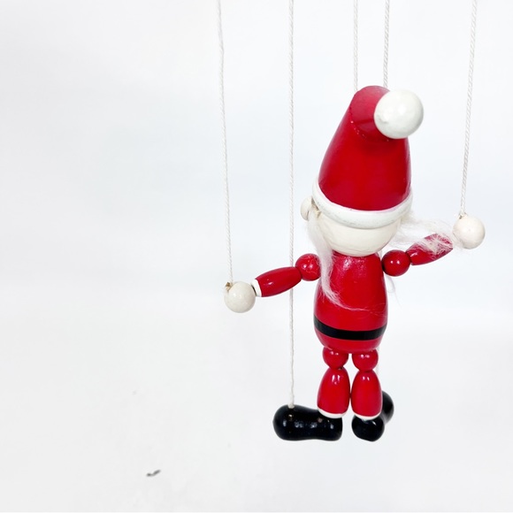 Vintage Midwest Imports Wooden Marionette Santa Claus - Picture 7 of 10